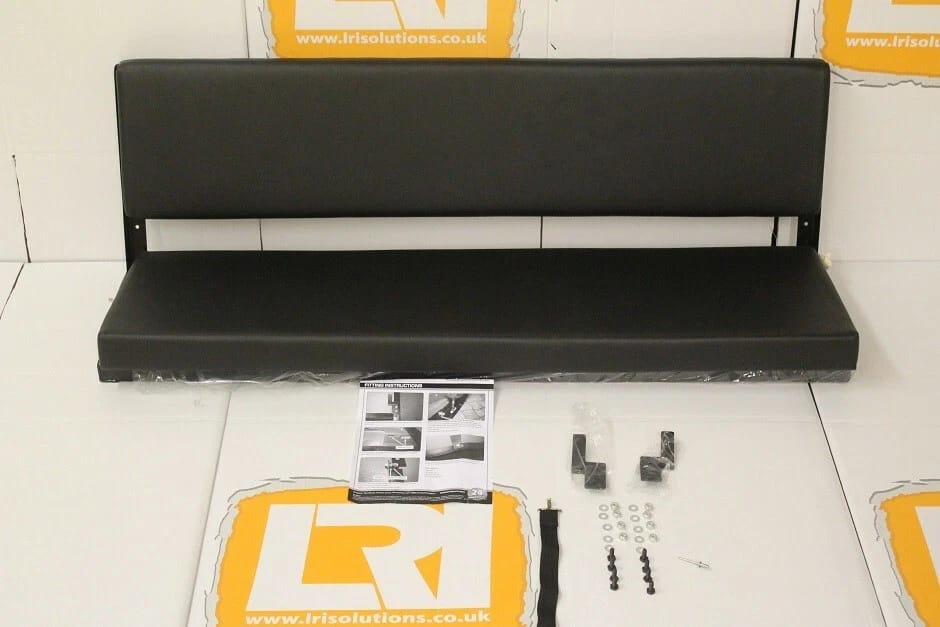 Black Vinyl 3-Man Rear Bench Seat  Land Rover Series 109 & Defender 110